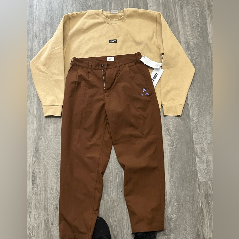 OBEY Crewneck and OBEY Dress Pants